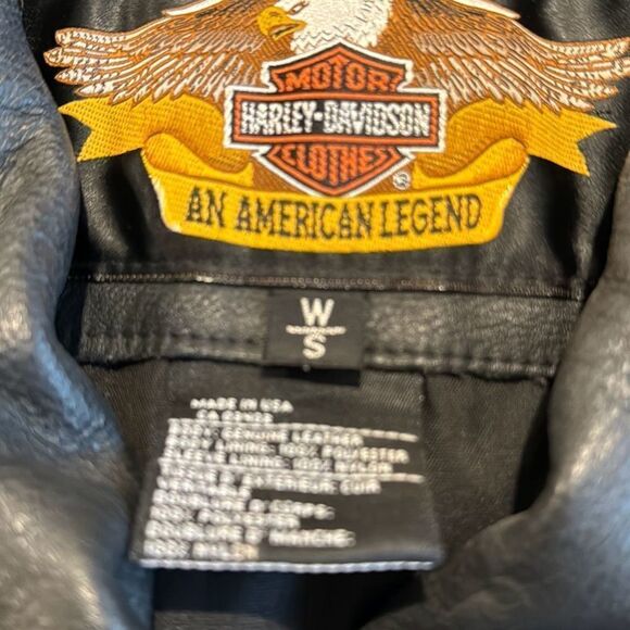 Harley Davidson women’s leather jacket size size small excellent condition - Picture 5 of 13